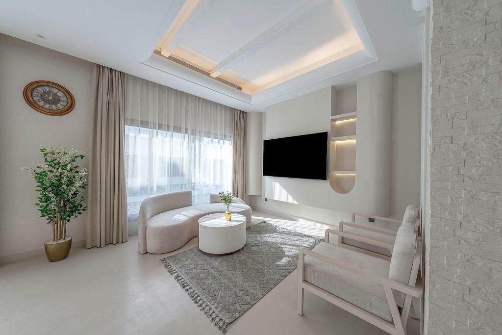 Luxury Villa, 4 Bedrooms, Poolside | Living area