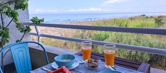 Beachfront Apartment with Sea-View Terrace