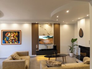 Living area - Casa Avgeri | 750m from Afandou Beach (Αφάντου)