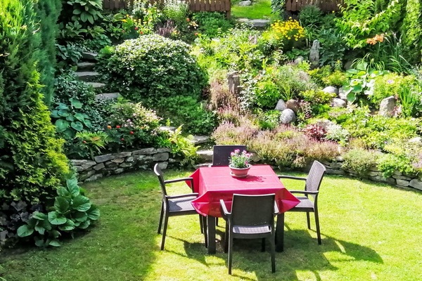 Grün, Garten, Strauch, Pflanzengemeinschaft, Ground, Hinterhof, Landscaping, Rasen, Garten