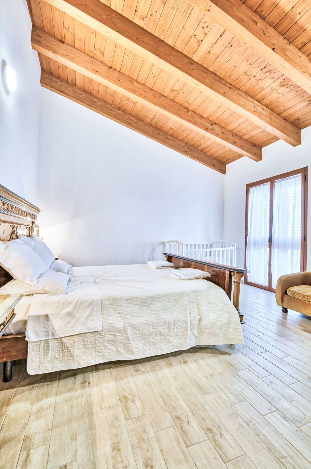 Interior Design, Apartment, Balcony, Hardwood, Wood Stain, Wood Flooring, Handrail, Daylighting, Hotel, Penthouse Apartment