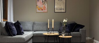 Modern 3-Bedroom Apartment in Raufoss Centre with Private Garden