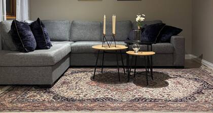 Modern 3-Bedroom Apartment in Raufoss Centre with Private Garden