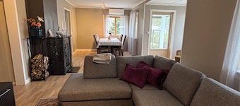 Modern 3-Bedroom Apartment in Raufoss Centre with Private Garden