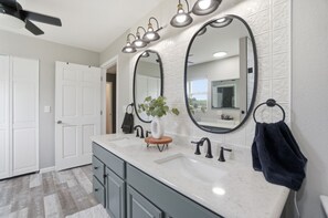 Bathroom - LUXURY COUNTRY RETREAT ~ HEATED POOL, PICKLEBALL COURT, FIRE PIT & COUNTRY VIEWS (Wauseon)