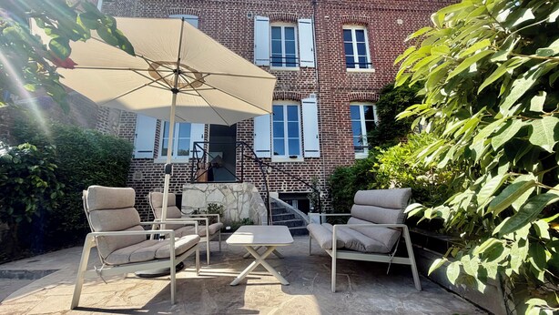 Terrace/patio - La Fauvette: a cozy cottage with a garden in the heart of Etretat (Étretat)