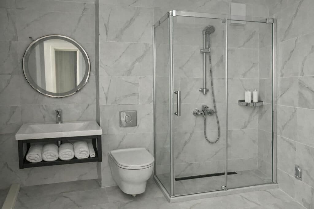 Dusche, Handtücher