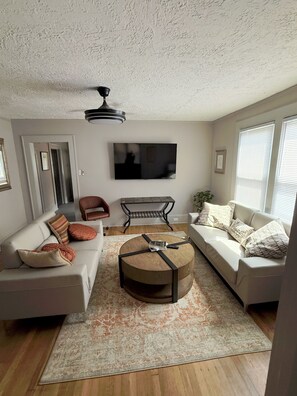 Living area - Historic 3-Bedroom Winston-Salem Home Near Downtown, Hospitals, & UNCSA (Winston-Salem)