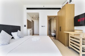 1 室のベッドルーム、セーフティボックス (室内)、アイロン / アイロン台、WiFi (無料)