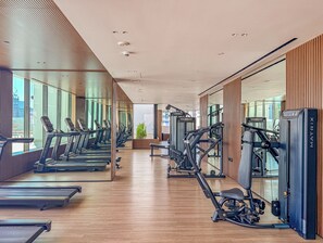 Fitness facility - Modern Studio in JVC Near Dubai Miracle Garden (دبي)