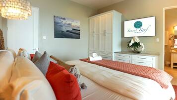 4 bedrooms, iron/ironing board, WiFi, bed sheets
