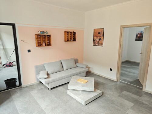 A fully furnished vacation rental, perfect for unwinding after a long day.