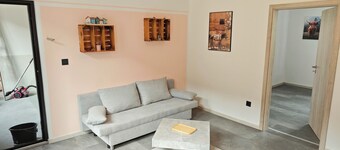 A fully furnished vacation rental, perfect for unwinding after a long day.