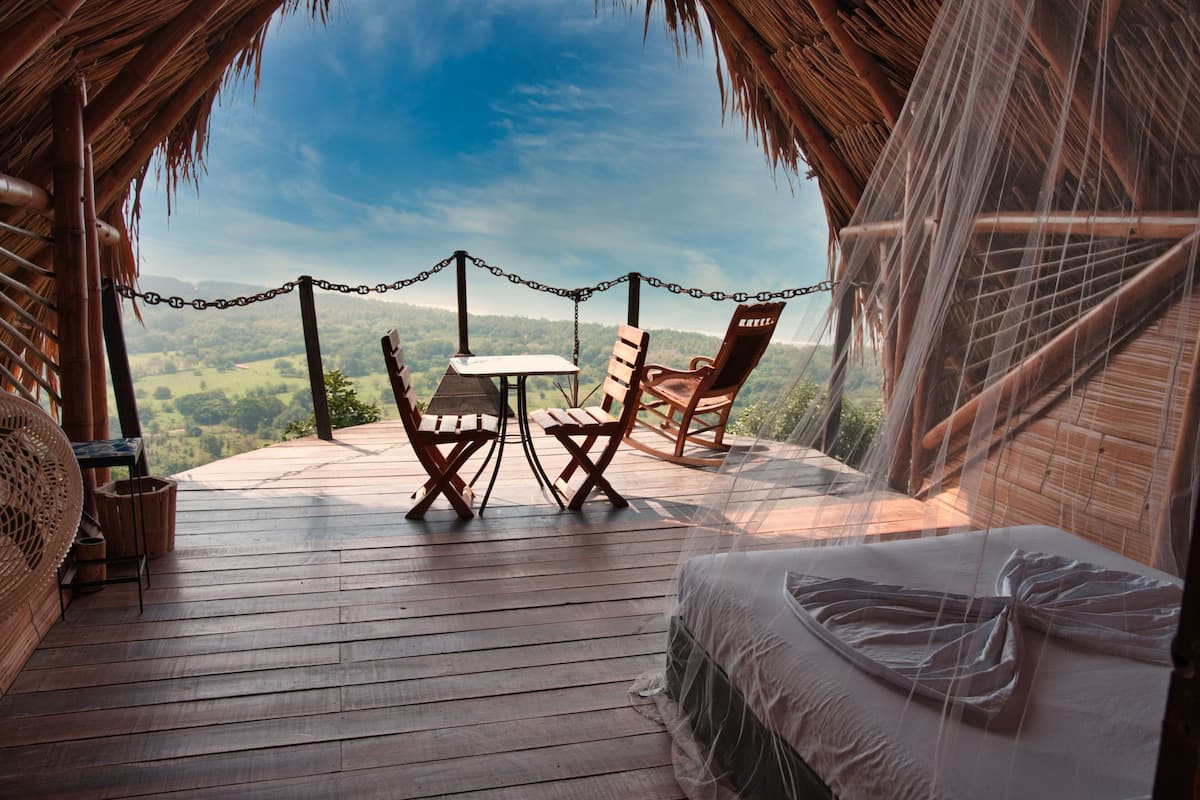 Kamar Double Deluks, balkon, pemandangan samudra