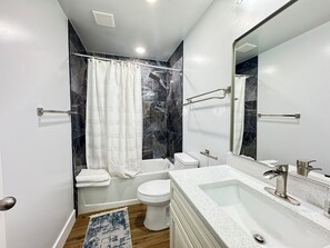 Towels, soap, toilet paper - Stylish Spacious 4BR Home w/Parking in DC (Washington)