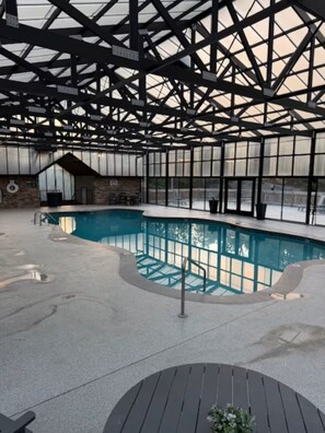 Indoor pool - 3 bedroom cabin near Dollywood.  Mountain views, hot tub, games, community pool. (Sevierville)