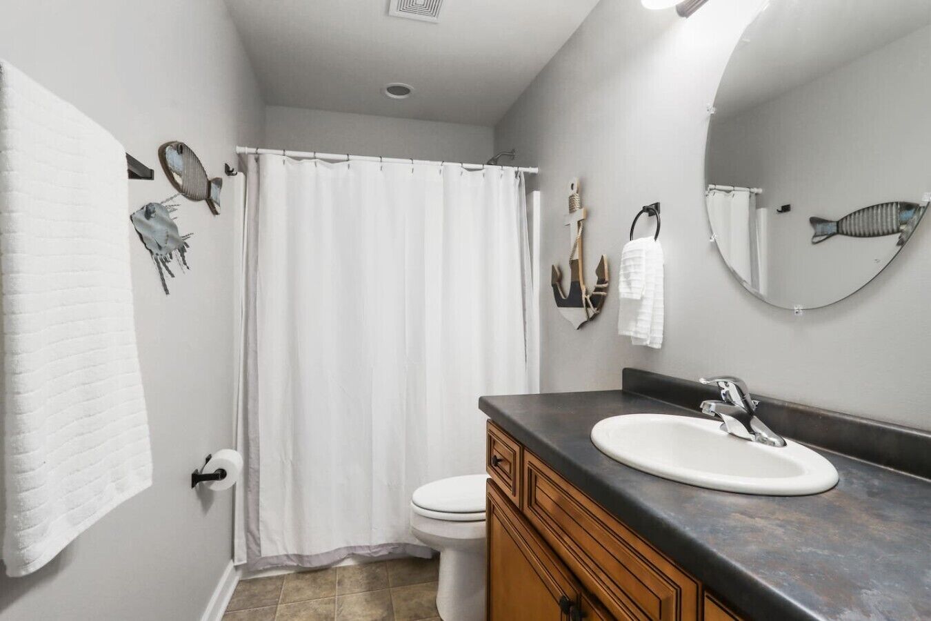 Hair dryer, towels