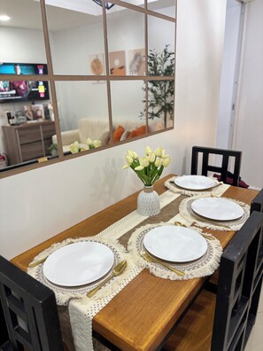 Dining - 2-bedroom with beach view condo unit in Parañaque (Parañaque)