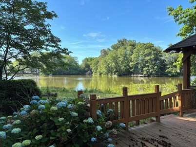 Tranquil Three Bedroom Lakehouse with Private Gazebo and Dock on over 1.5 Acres