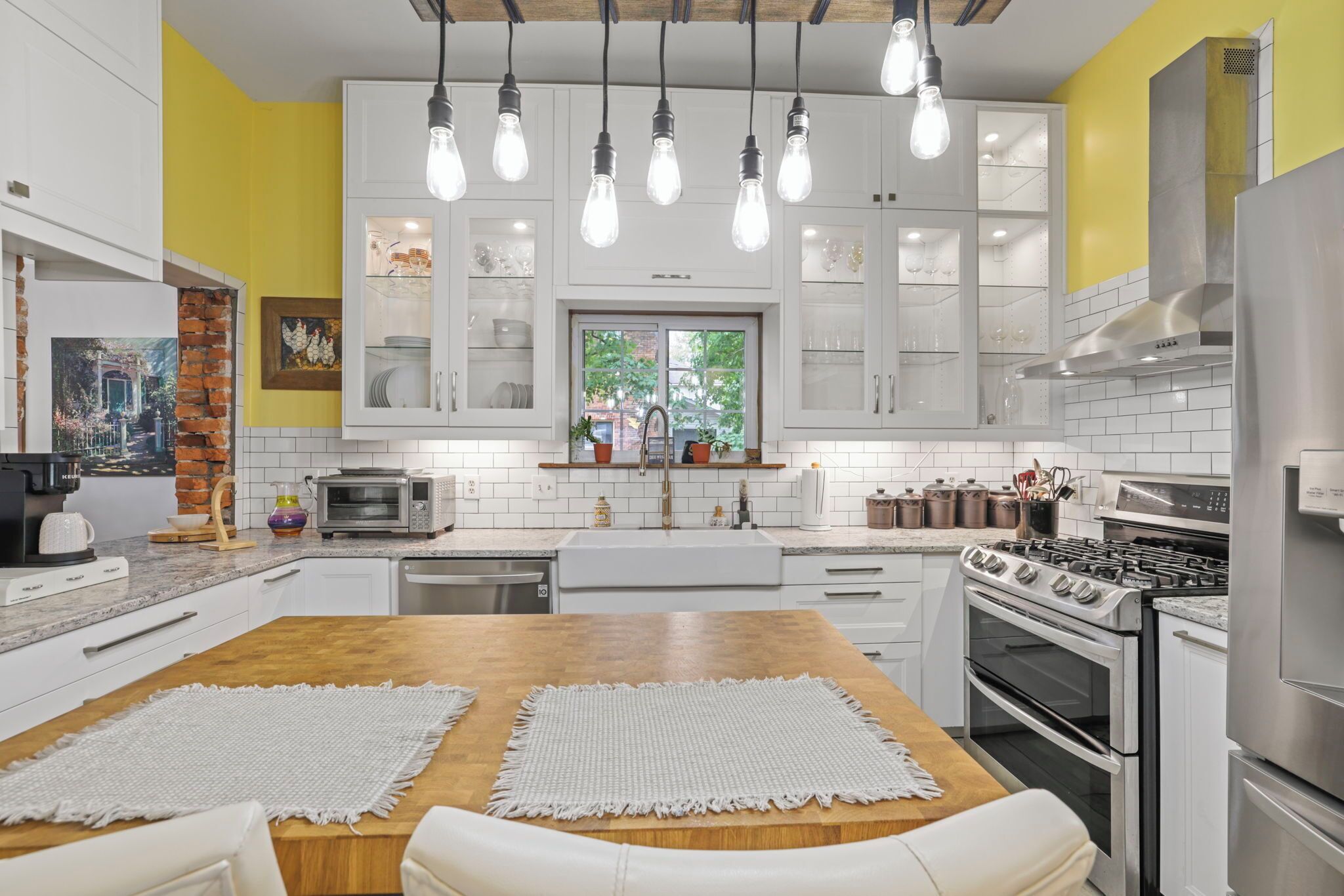 Private kitchen. Charming & Updated 1867 Brick House in Historic Downtown Delaware, OH; Sleeps 12