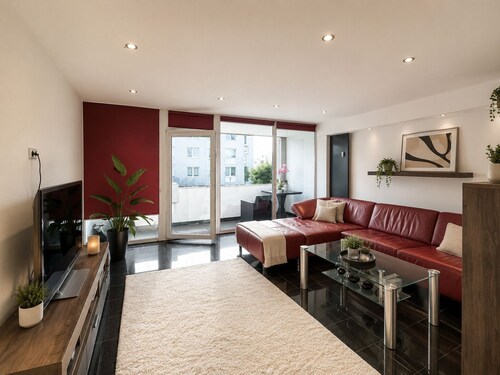 Modern city apartment with underground parking