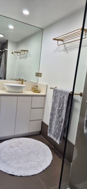 Shower, hair dryer, towels, soap - A perfect place to hide away with river side charm, close to the city. (Bulimba)