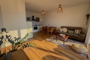 Living area - Cozy apartment overlooking Lake Garda (Brenzone sul Garda)