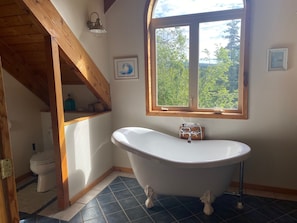 Hair dryer, bidet, towels, soap - Beautiful 2-bedroom Home: Private and Family Friendly (Homer)