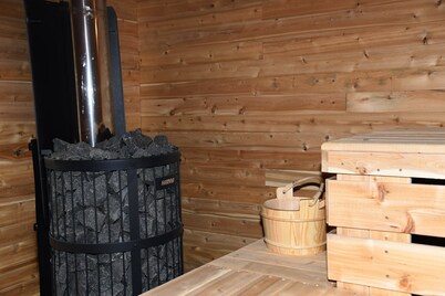 The Luxury Escape: Upscale, Above-Ground Private Suite+Sauna for additional $