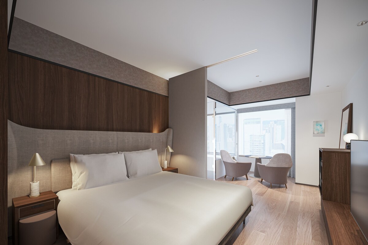 Superior-Doppelzimmer (View Bath) | Verdunkelungsvorhänge, kostenloses WLAN