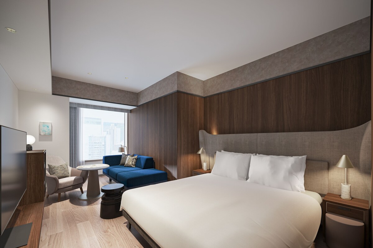 Superior-Doppelzimmer, 1 King-Bett und Schlafsofa | Verdunkelungsvorhänge, kostenloses WLAN