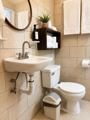 Bathroom - Fully furnished apartment near the airport and stadium (Guadalupe)