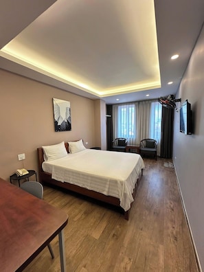 Superior Double Room, Non Smoking, City View | In-room safe, desk, laptop workspace, blackout curtains - Crown Luxury Hotel (Ha Noi)