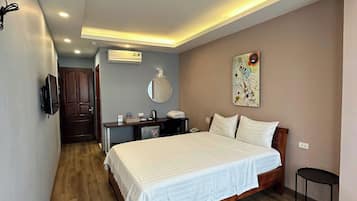 Superior Double Room, Non Smoking, City View | In-room safe, desk, laptop workspace, blackout drapes