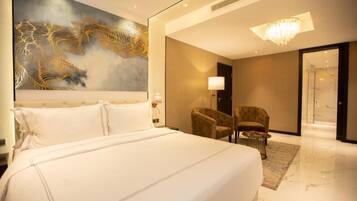 In-room safe, desk, laptop workspace, iron/ironing board