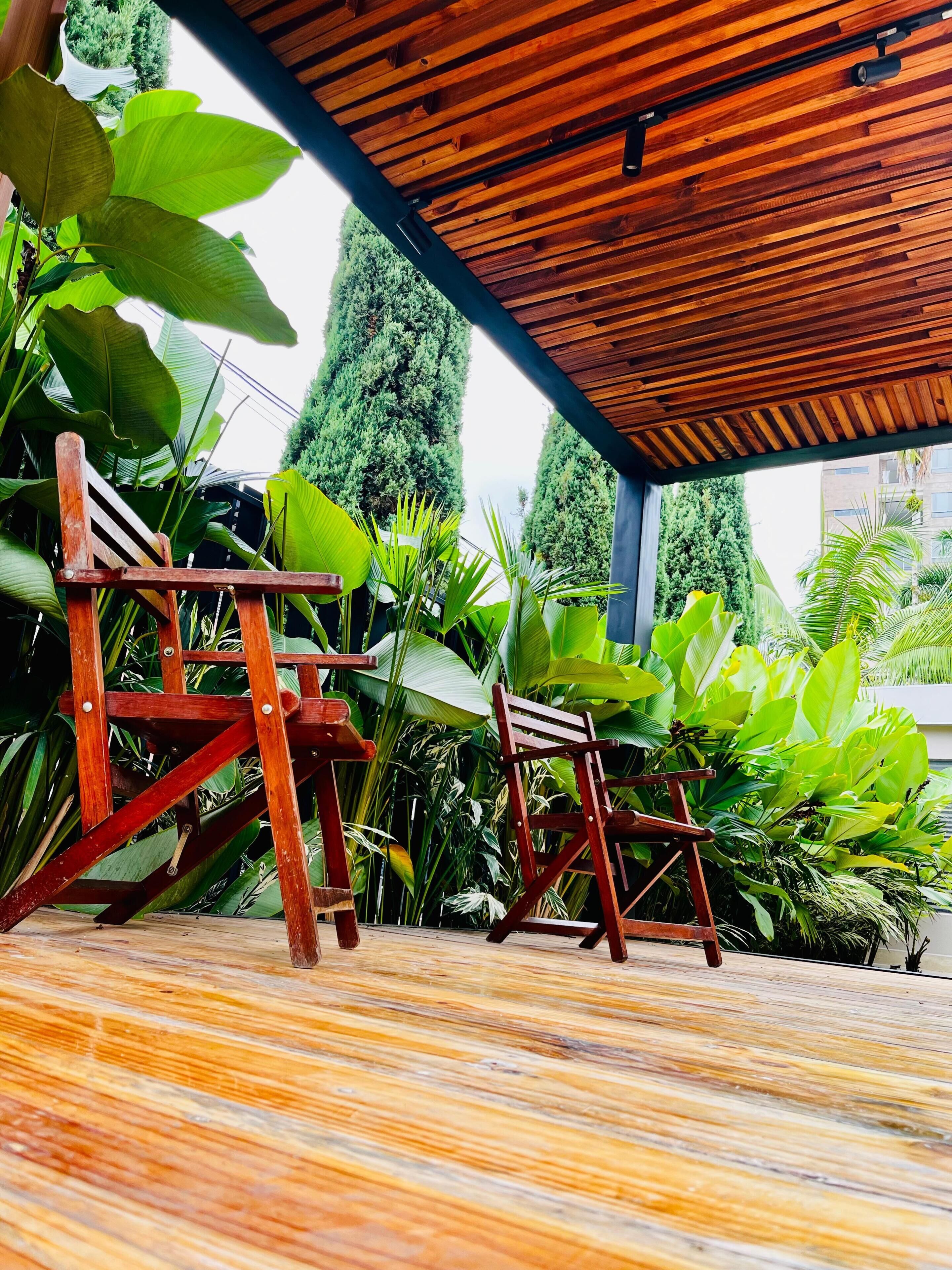Deluxe Double Room, Garden View | Terrace/patio