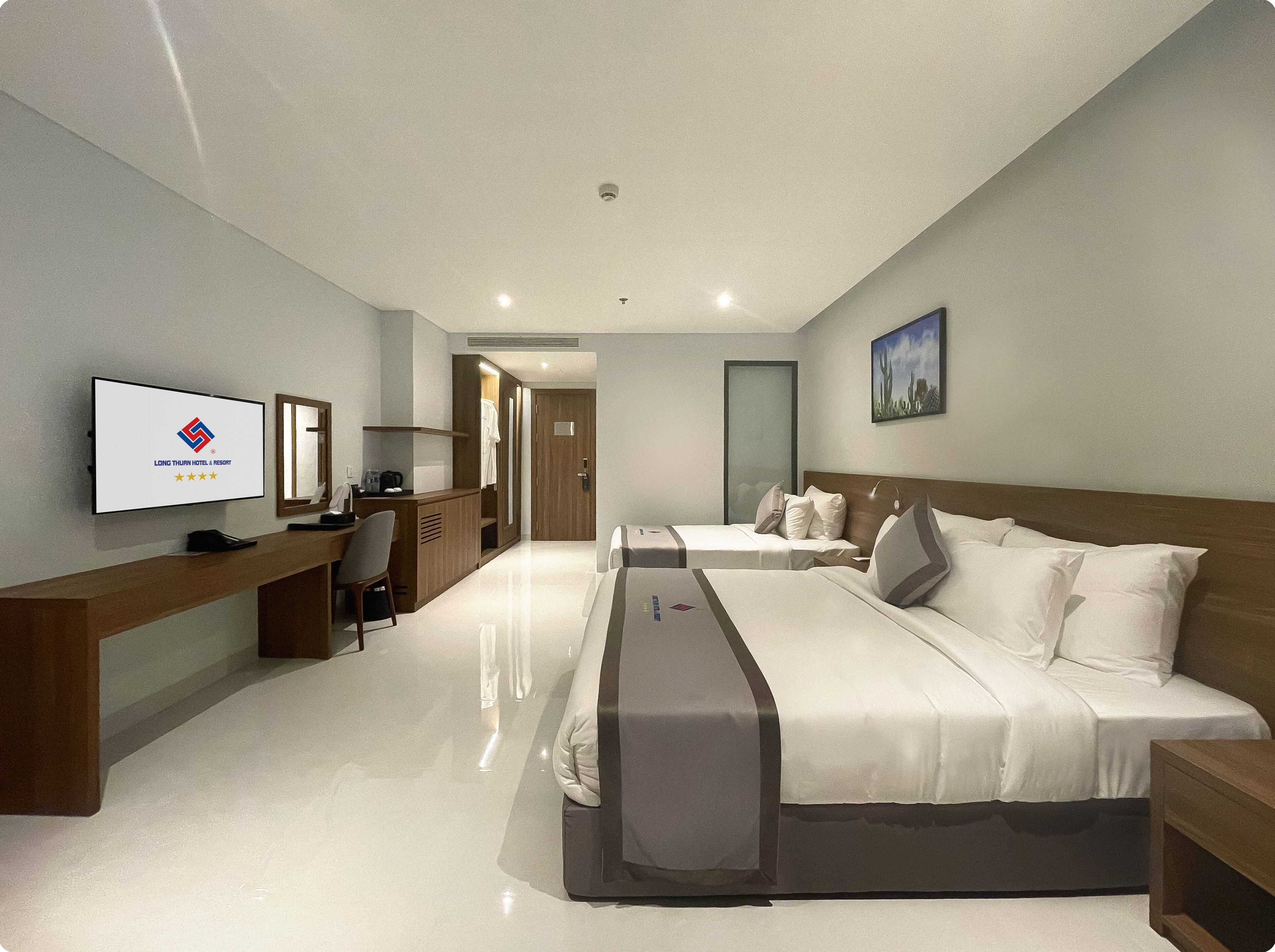 Quarto duplo luxo, vista para a praia | Wi-Fi de cortesia