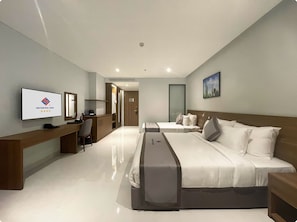 Habitación Deluxe con 2 camas individuales, vistas a la playa | Wifi gratis