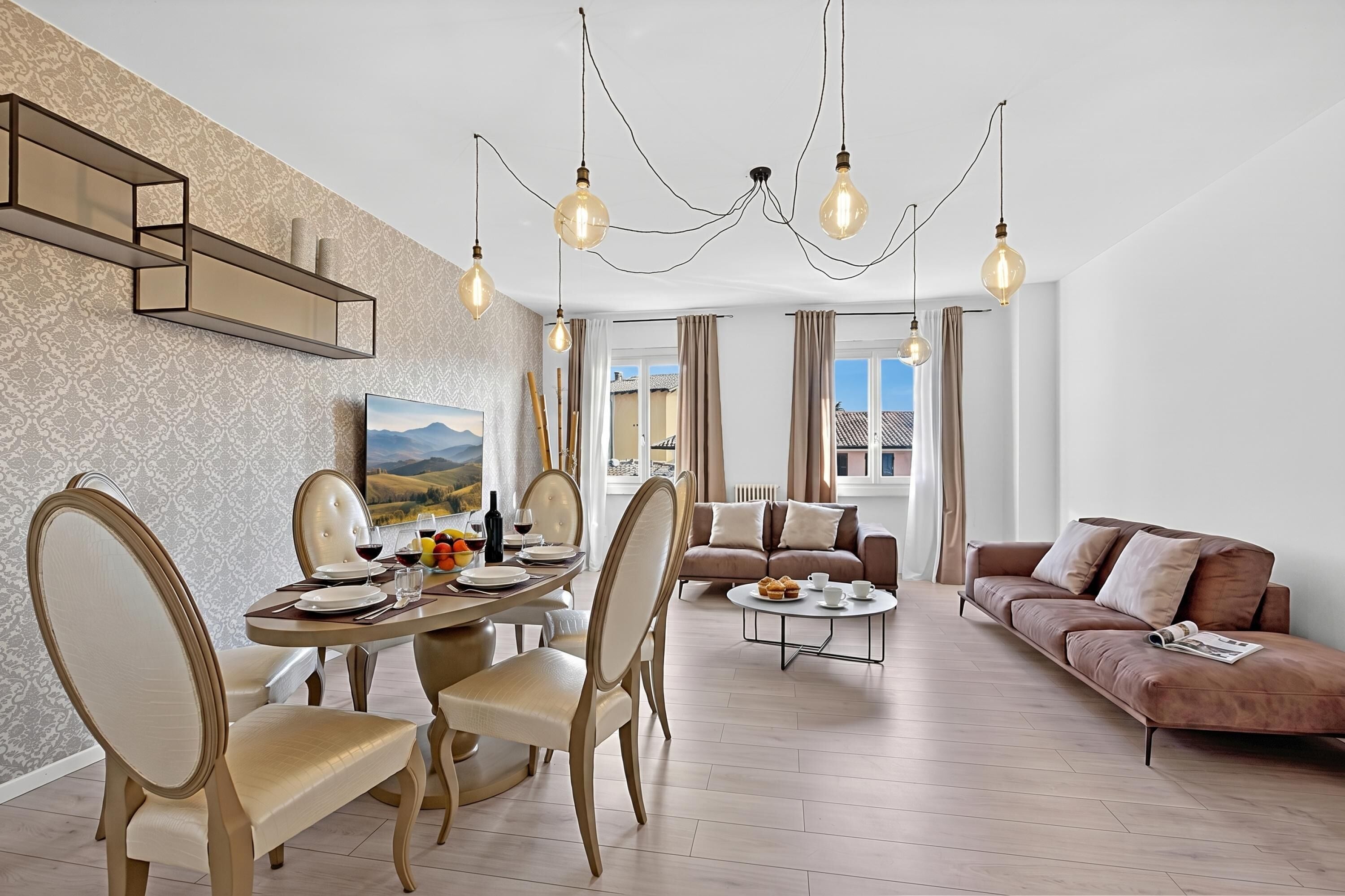 標準公寓, 3 間臥室, 陽台 (Bono Deluxe: 3BR Home in Desenzano) | 用餐區