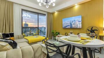 Apartamento Deluxe, balcón | Interior