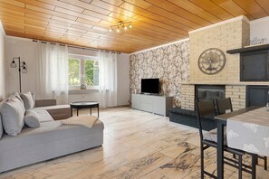 Fernseher, Kamin