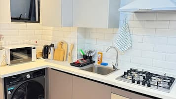 Classic-Apartment, Stadtblick | Eigene Küche | Kühlschrank, Mikrowelle, Kochgeschirr/Geschirr/Besteck