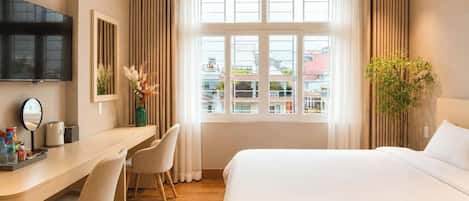Habitación doble Deluxe | Ropa de cama hipoalergénica, wifi gratis y ropa de cama
