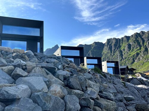 High end sea cabins at Å in Lofoten. Cabin nr. 4