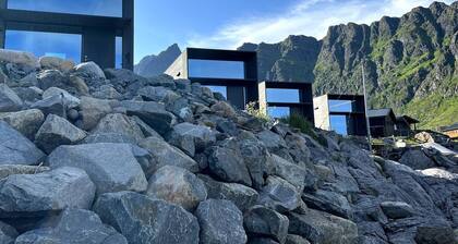 High end sea cabins at Å in Lofoten. Cabin nr. 4