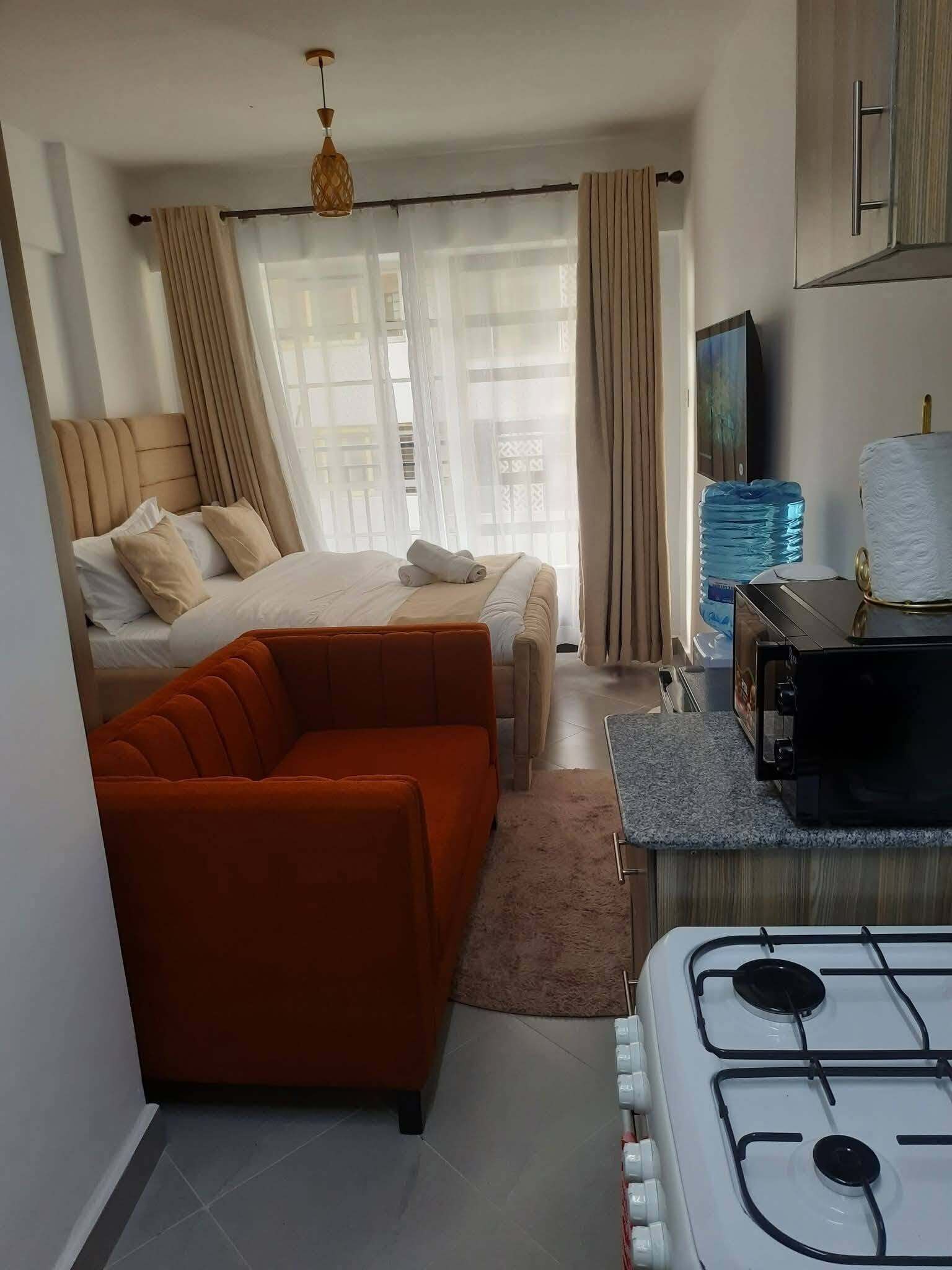 Klassieke studio, balkon | Interieur