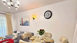 Family Apartment, Balcony, City View | Living area - Grand Midtown apartments (Nairobi)