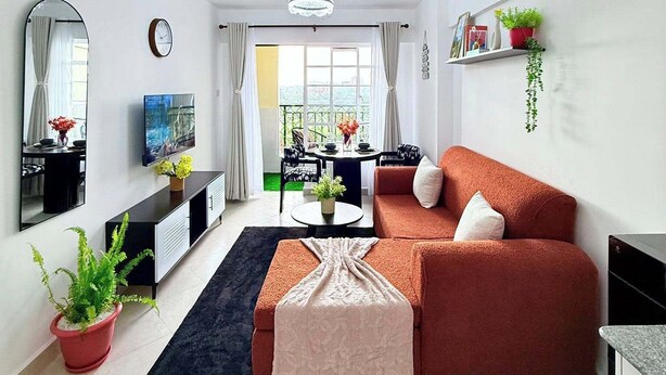 Comfort Apartment, Balcony | Living area - Grand Midtown apartments (Nairobi)
