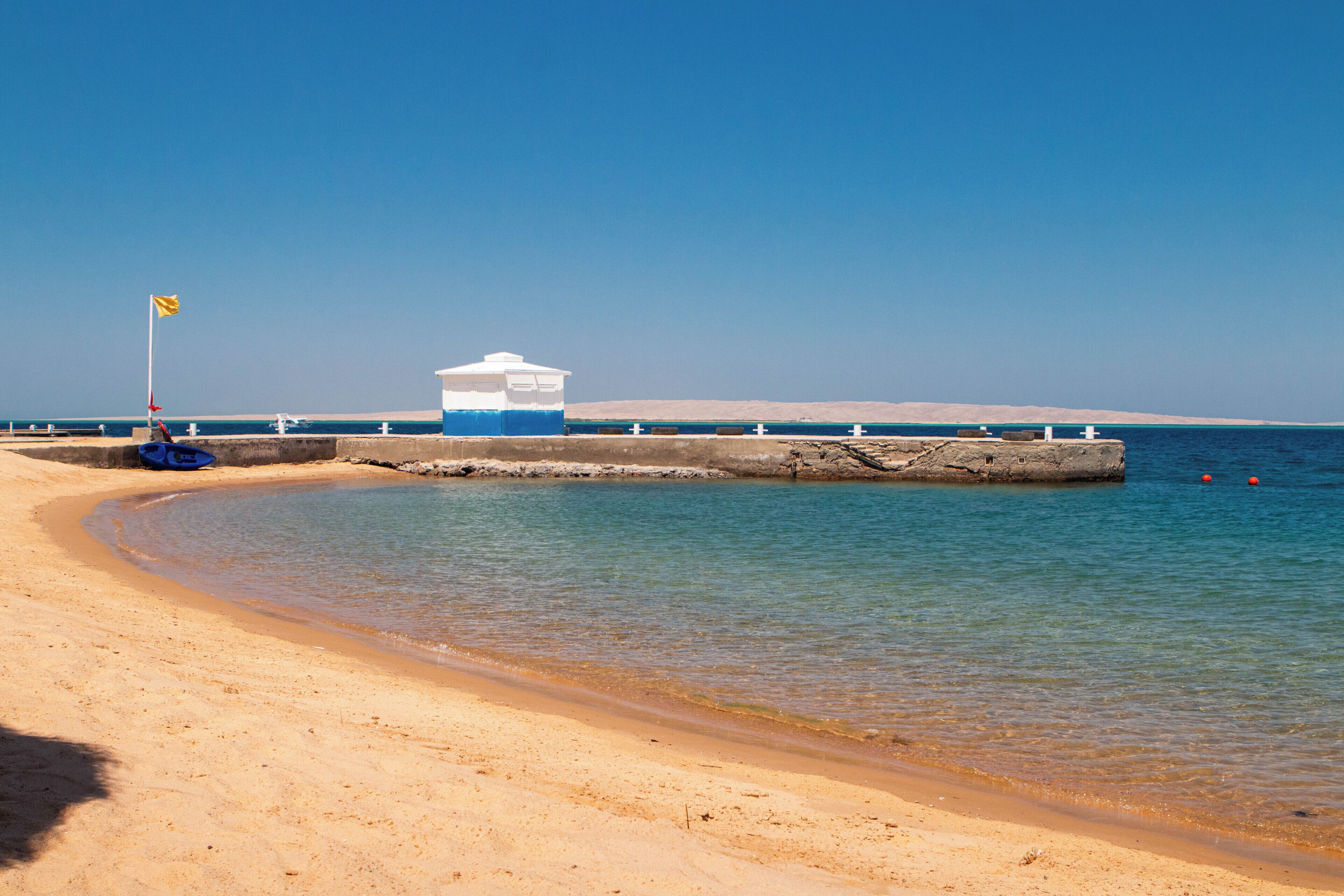Private beach