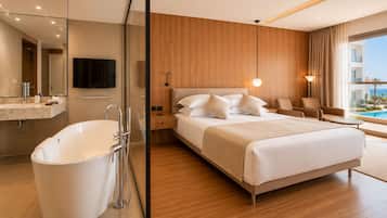 Deluxe Double or Twin Sea View Room with Jacuzzi | Salle de bain